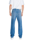 Replay Logo Regular Fit Baggy Jeans Light Wash