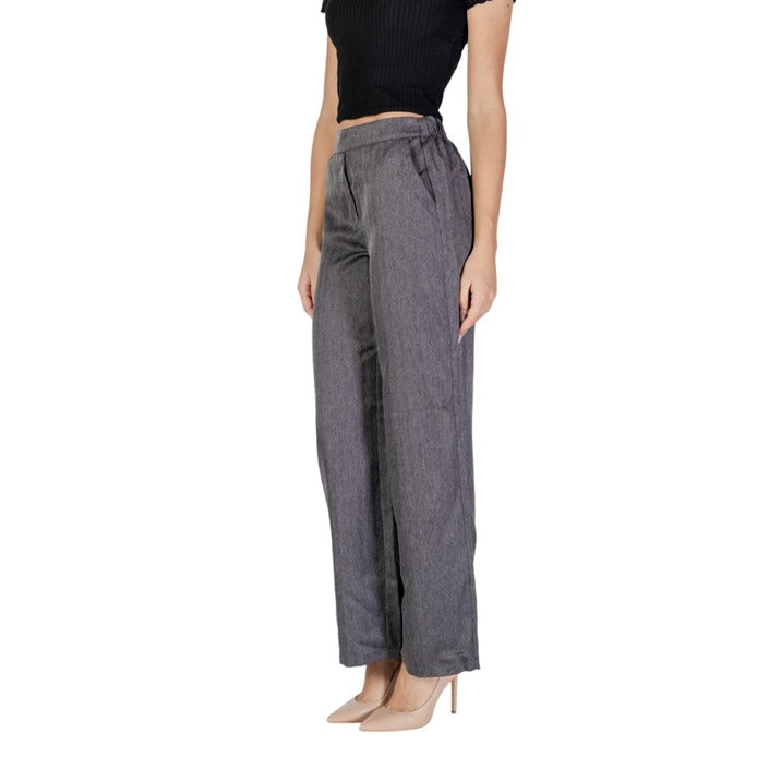 JDY Minimalist Grey Wide Leg Suit Pants