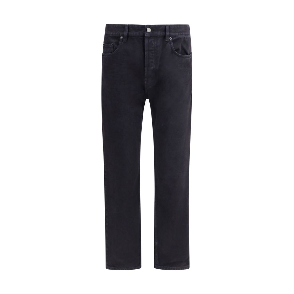 Saint Laurent Charcoal Regular-Straight Leg Mick Jeans