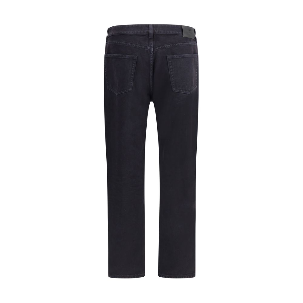 Saint Laurent Charcoal Regular-Straight Leg Mick Jeans