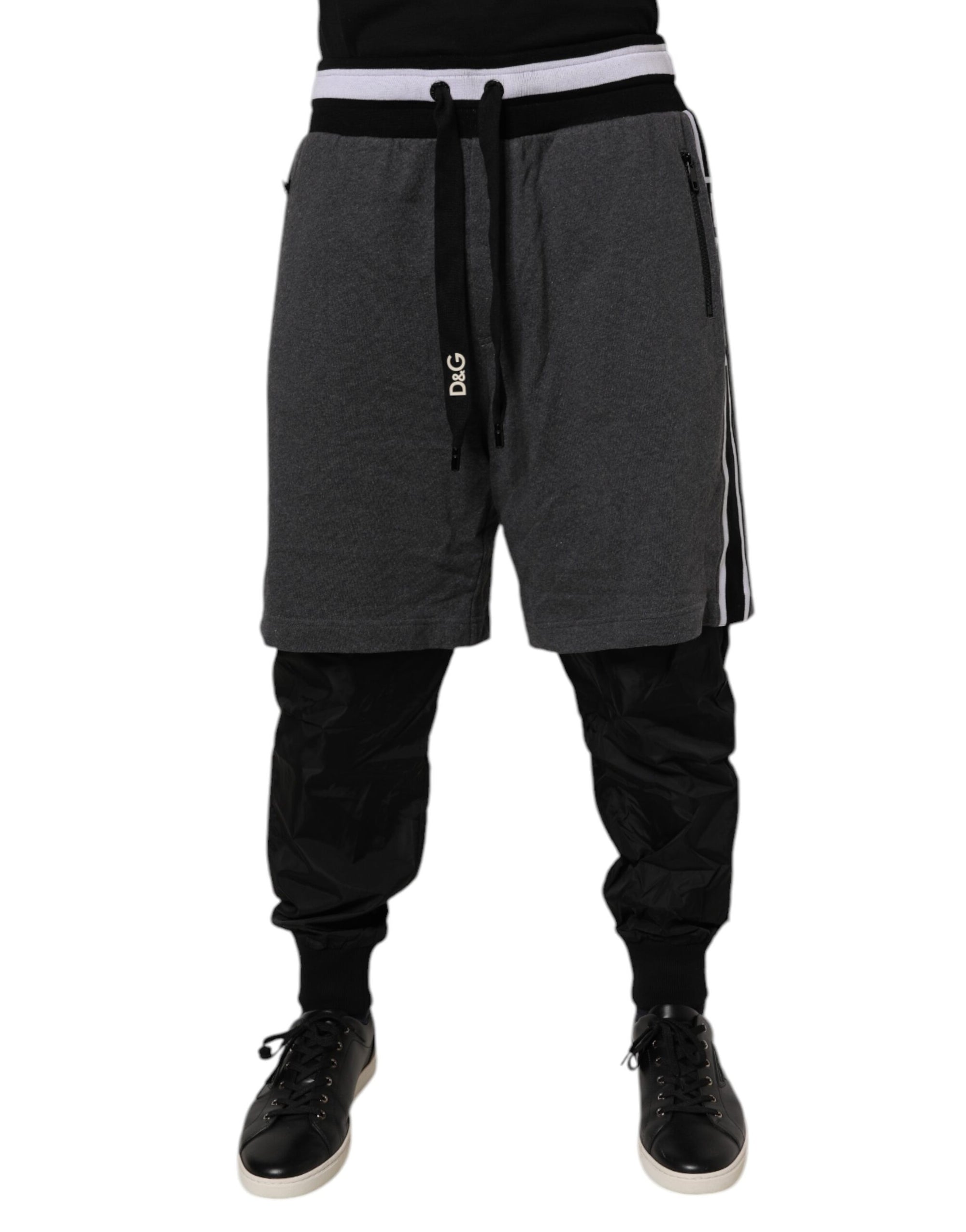 Dolce & Gabbana Layered Shorts-Jogger Pants