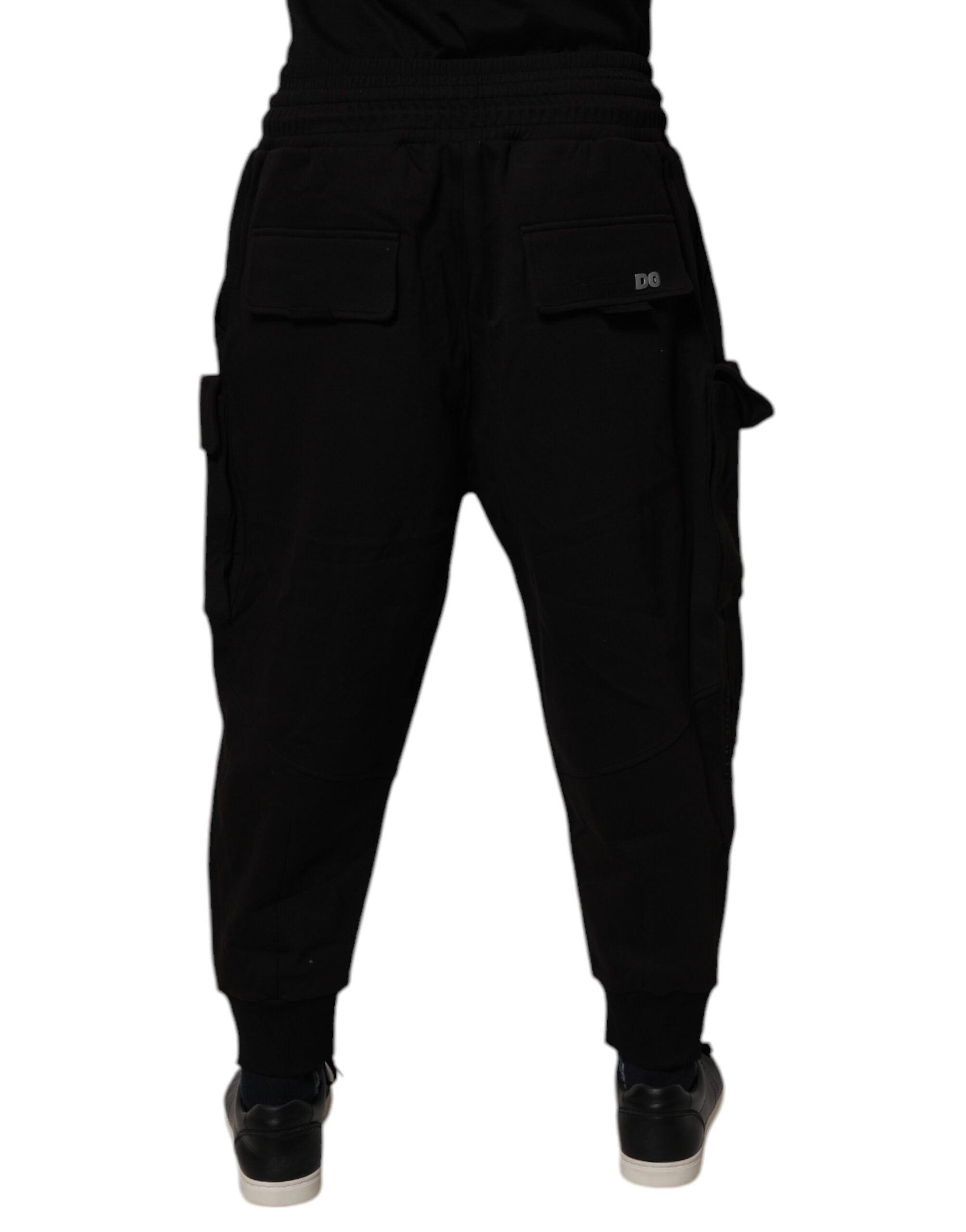 パンツ 00s Dolce & Gabbana cargo pants black 44 Dolce & Gabbana Black Cotton Cargo Jogger Pants – Runway Door
