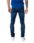Only & Sons Minimalist Indigo Blue Dark Wash Super Skinny Jeans