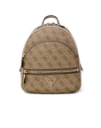 Guess Logo Monogram Vegan Leather Backpack