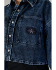 Calvin Klein Jeans Logo Pure Cotton Dark Wash Denim Jacket