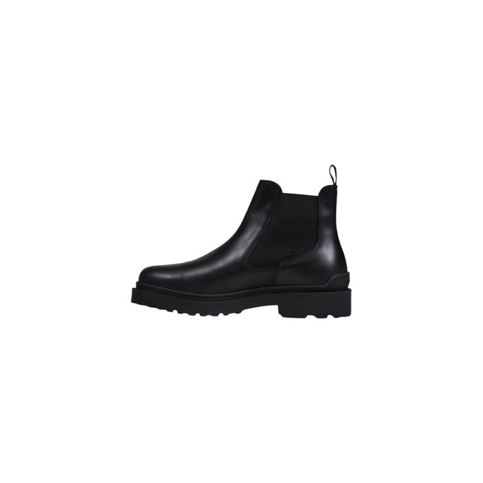 Tommy Hilfiger Logo Chelsea Genuine Leather Boots