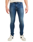 Calvin Klein Jeans Logo Organic Cotton-Blend Medium Wash Skinny Jeans