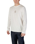 Armani Exchange Logo 100% Cotton Crewneck Long Sleeve Top