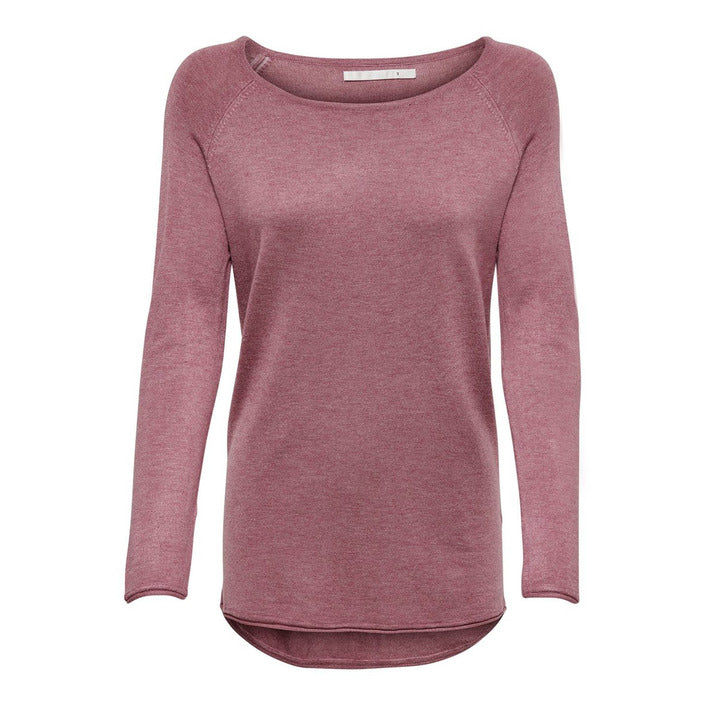 Only Minimalist Asymmetrical Boatneck Sweater