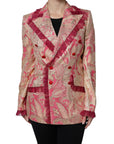 Dolce & Gabbana Floral Print Blazer - Fuchsia Pink