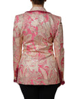 Dolce & Gabbana Floral Print Blazer - Fuchsia Pink