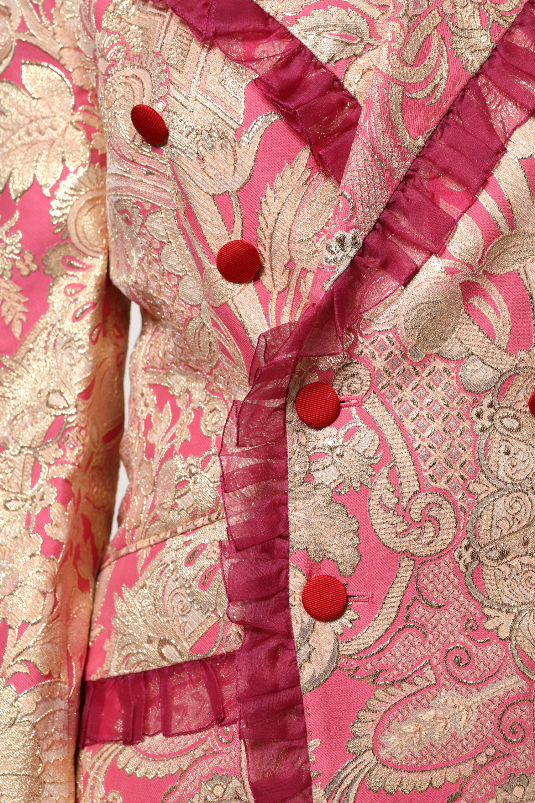 Dolce &amp; Gabbana Floral Print Blazer - Fuchsia Pink