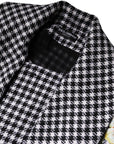 Dolce & Gabbana Blooms & Houndstooth Cape Coat