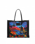 Dolce & Gabbana Island Print Shopper Tote Bag