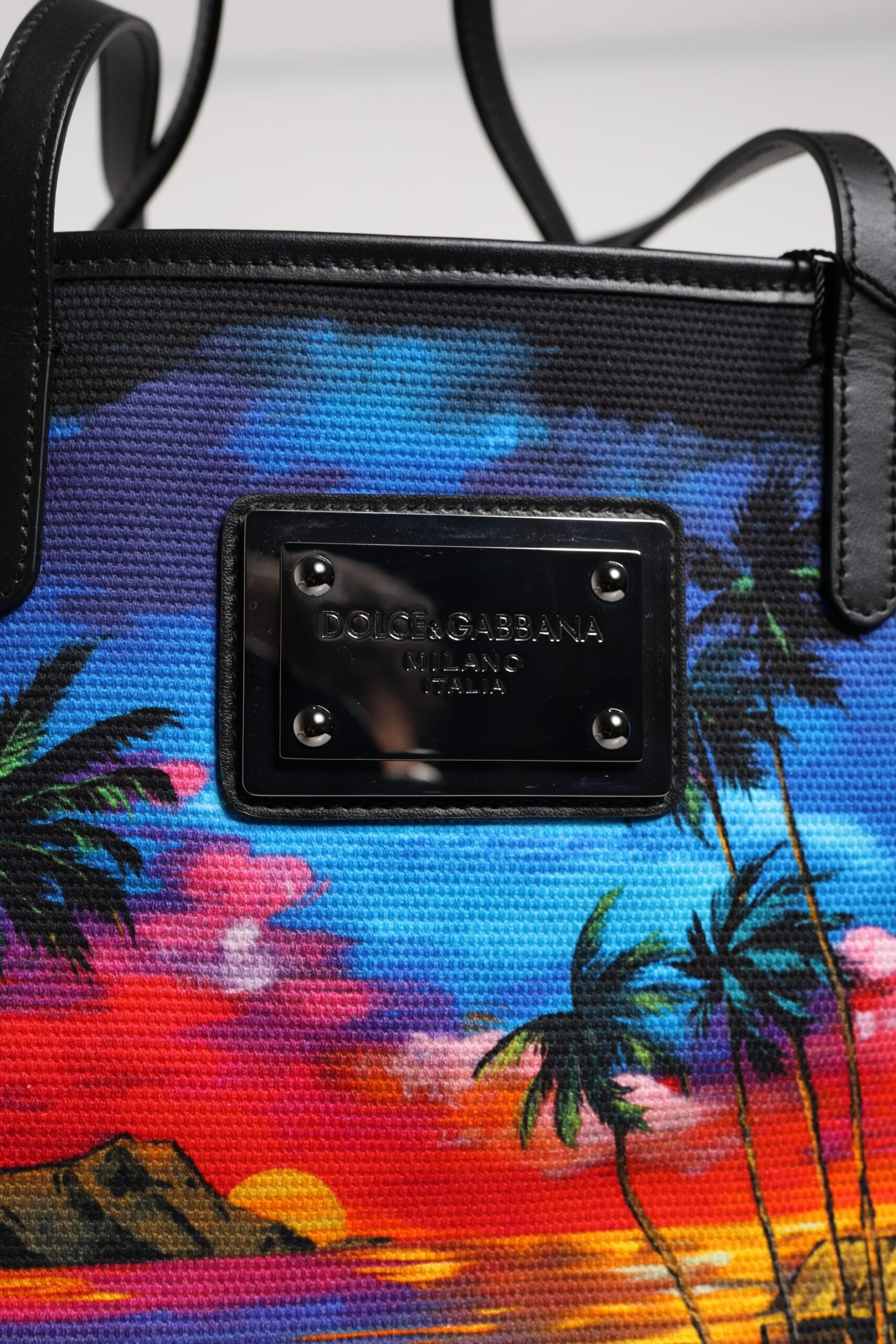 Dolce &amp; Gabbana Island Print Shopper Tote Bag