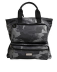 Dolce & Gabbana Gray Camo Tote Bag