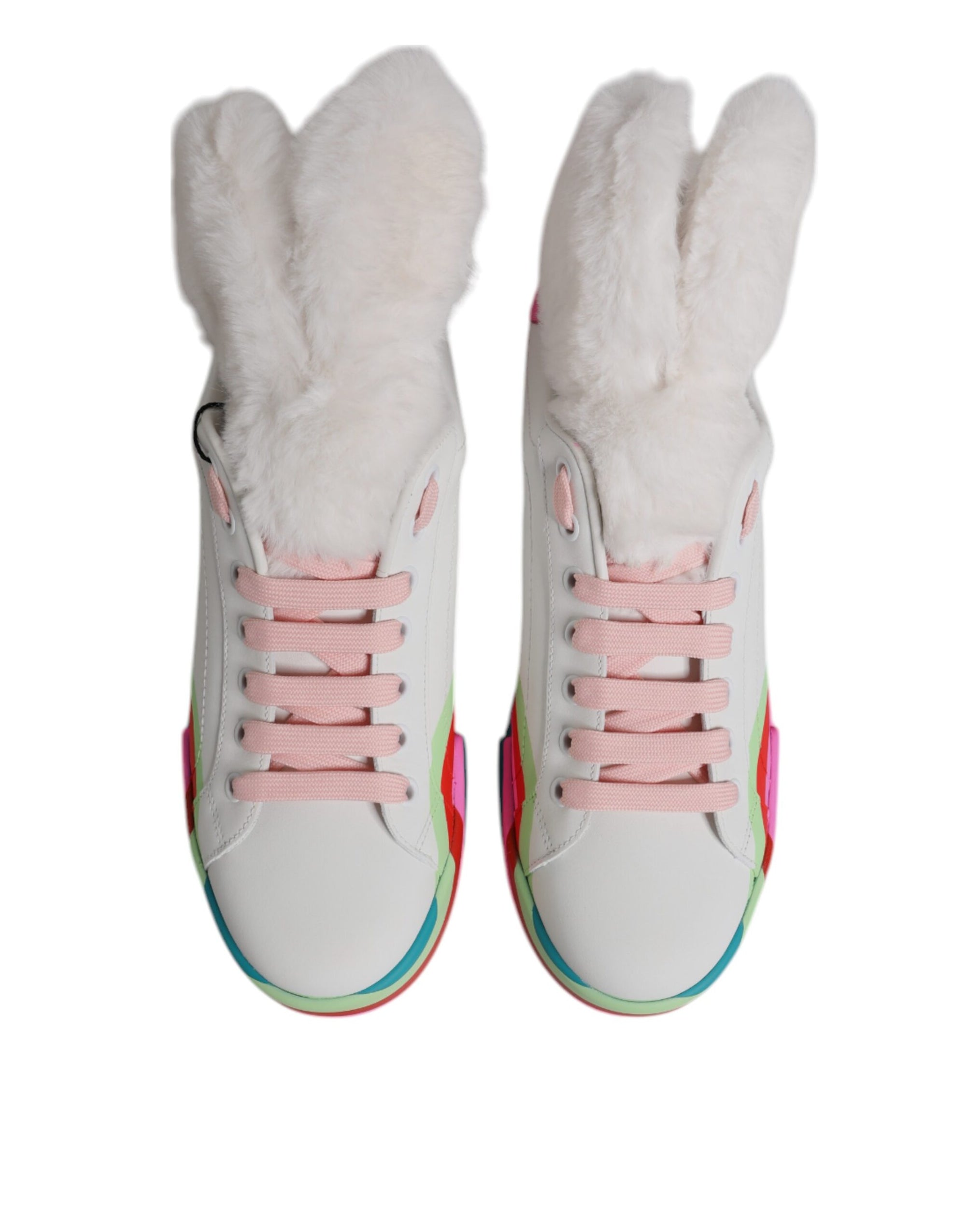 Dolce & Gabbana Colorblock Low Top Leather Sneakers