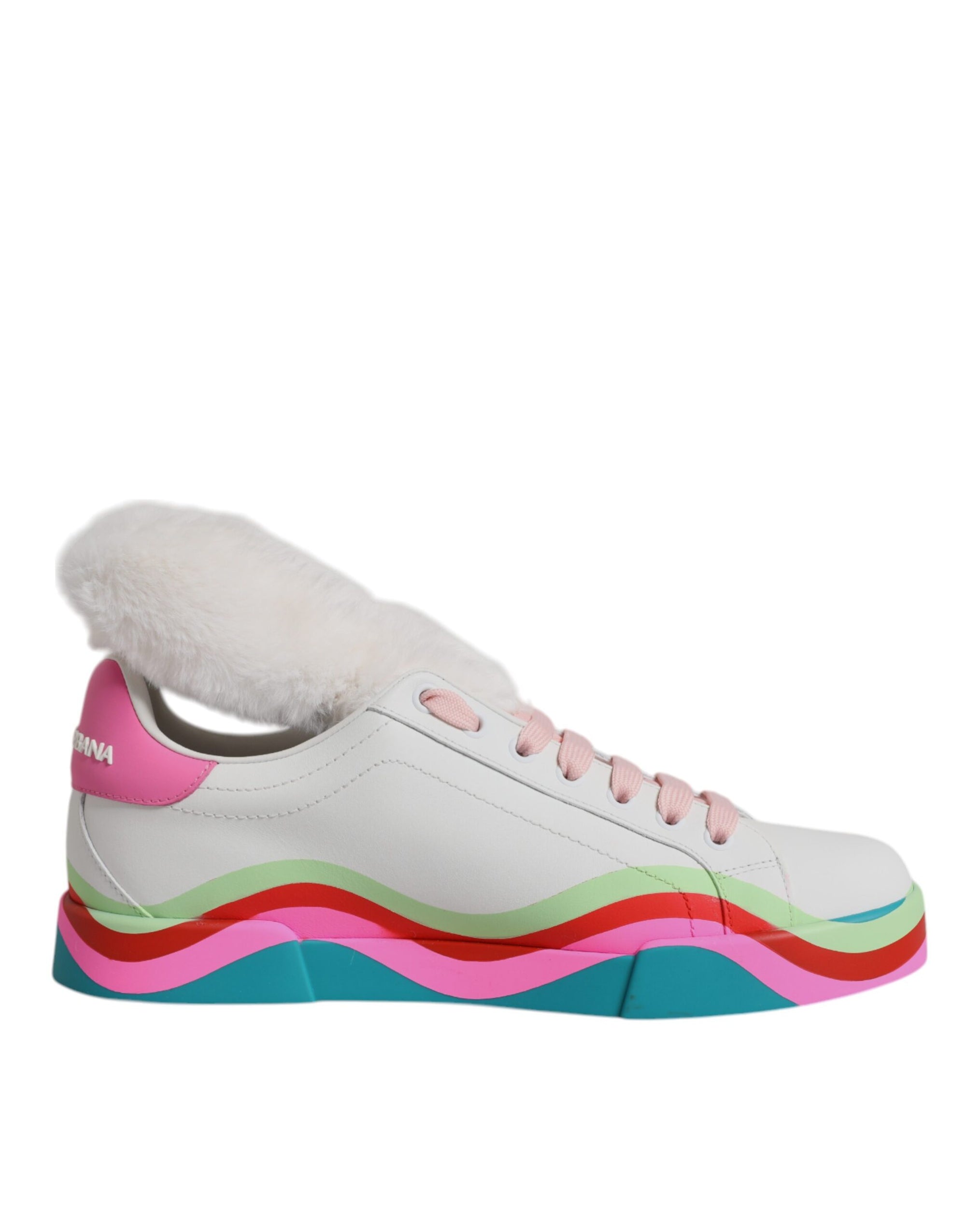 Dolce &amp; Gabbana Colorblock Low Top Leather Sneakers