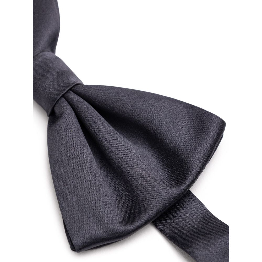 Dolce & Gabbana Silk Bow Tie - Gray/Grey