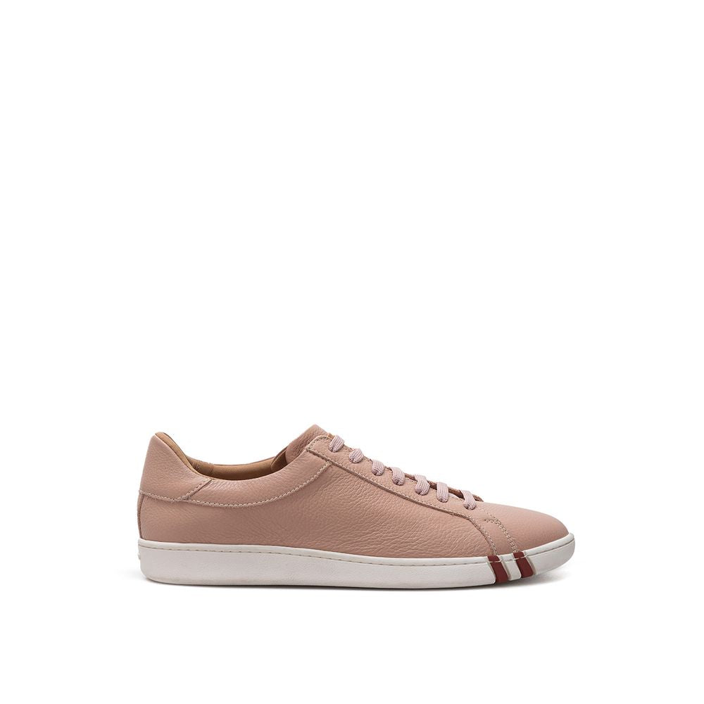 Bally Grained Leather Sneakers - Powder Pink