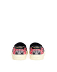 Saint Laurent Retro Art Canvas Slip On Sneakers