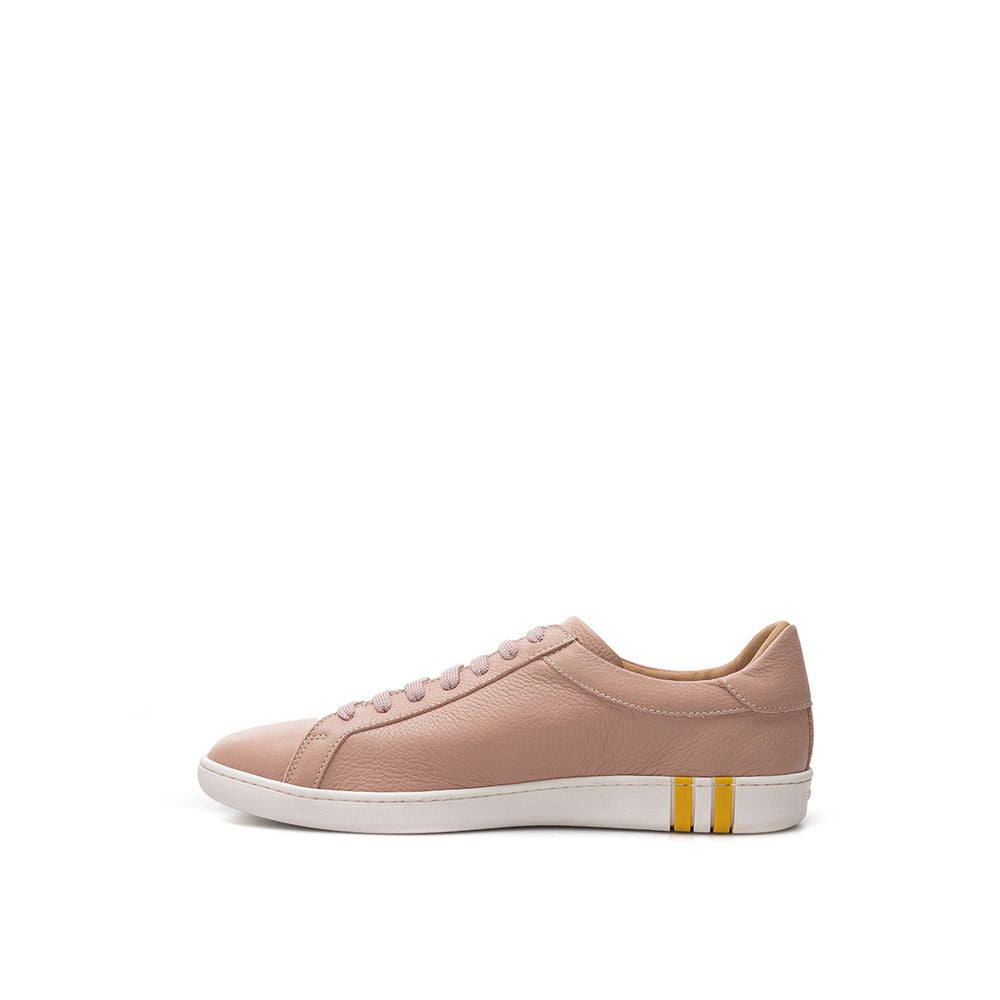 Bally Grained Leather Sneakers - Powder Pink