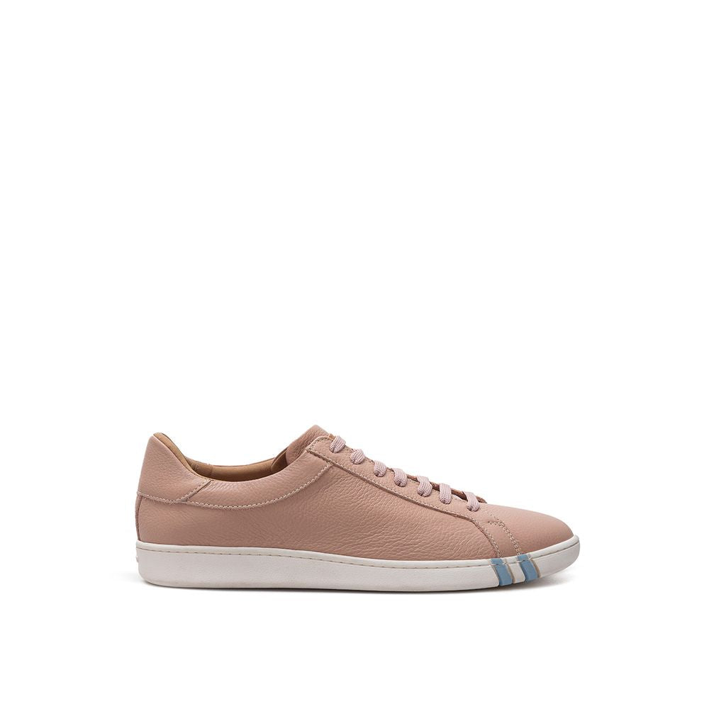 Bally Grained Leather Sneakers - Powder Pink