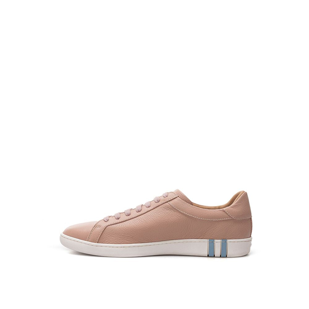Bally Grained Leather Sneakers - Powder Pink