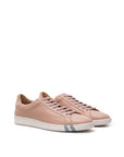 Bally Grained Leather Sneakers - Powder Pink/Blue Stripe