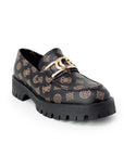 Guess Logo Monogram Vegan Leather Loafer