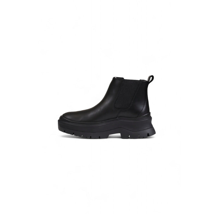 Timberland Minimalist Genuine Leather Black Ankle Chelsea Boots