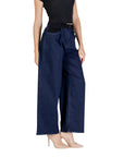 Ichi Logo High Waist Wide Leg Denim Jeans