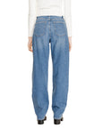 Calvin Klein Jeans Logo Tapered Baggy Jeans Light Wash