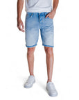 Antony Morato Logo Light Wash Denim Shorts