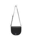 Calvin Klein Jeans Logo Vegan Leather Black Slim Arc Crossbody Bag