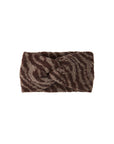 Pieces Zebra Patterned Twisted Top Headband