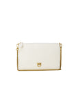 Pinko Logo Leather Super Slim Clutch & Shoulder bag