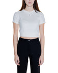 Tommy Hilfiger Jeans Logo Organic Cotton-Blend Knit Crop Top