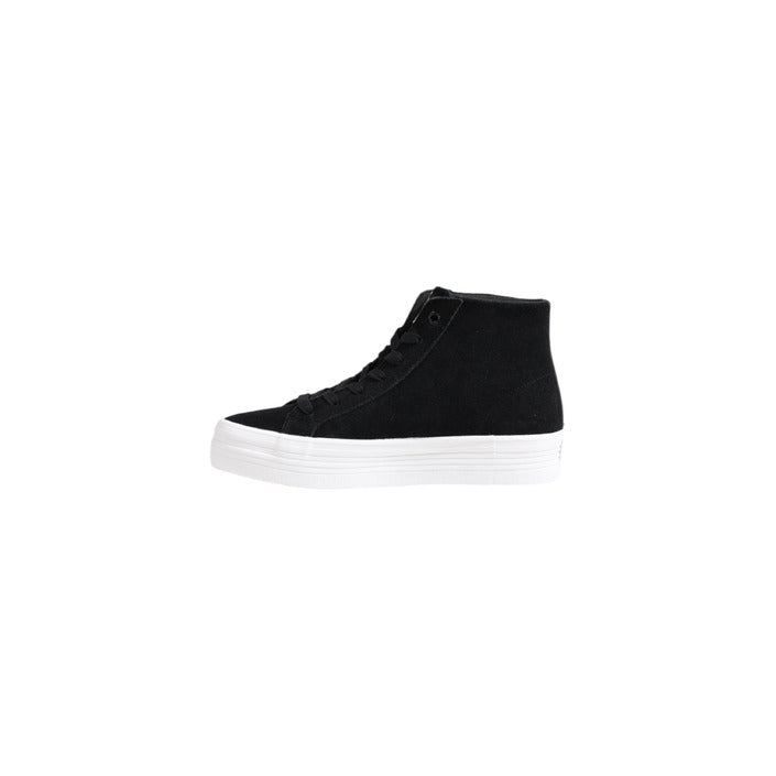 Calvin Klein Jeans Logo Genuine Leather High Top Sneakers