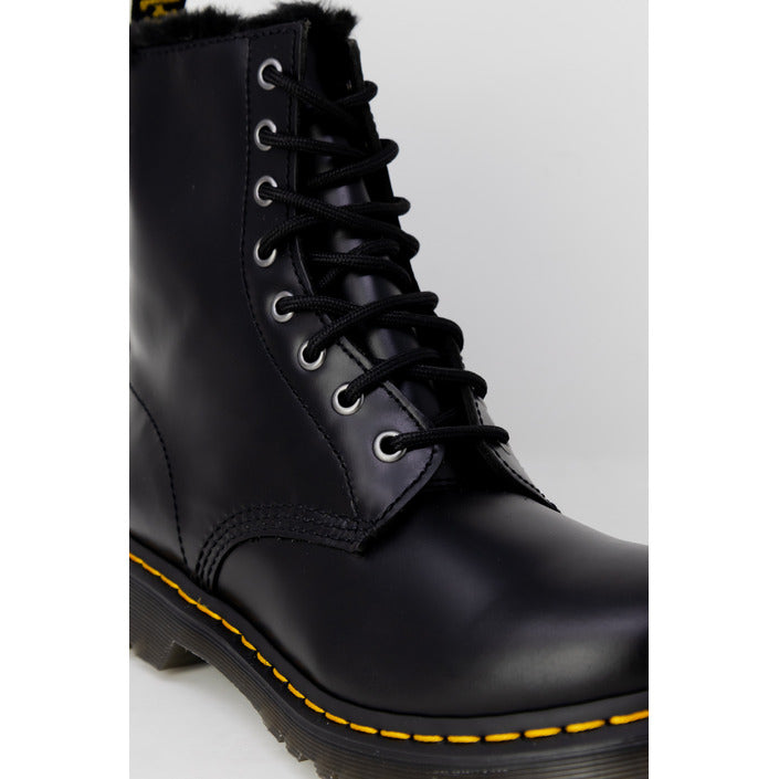 Dr. Martens Logo All Black Genuine Leather Lace-Up Boots