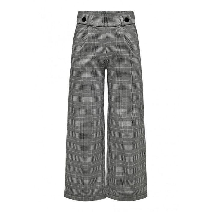 JDY Checkered Wide Leg Fit Trouser Pants