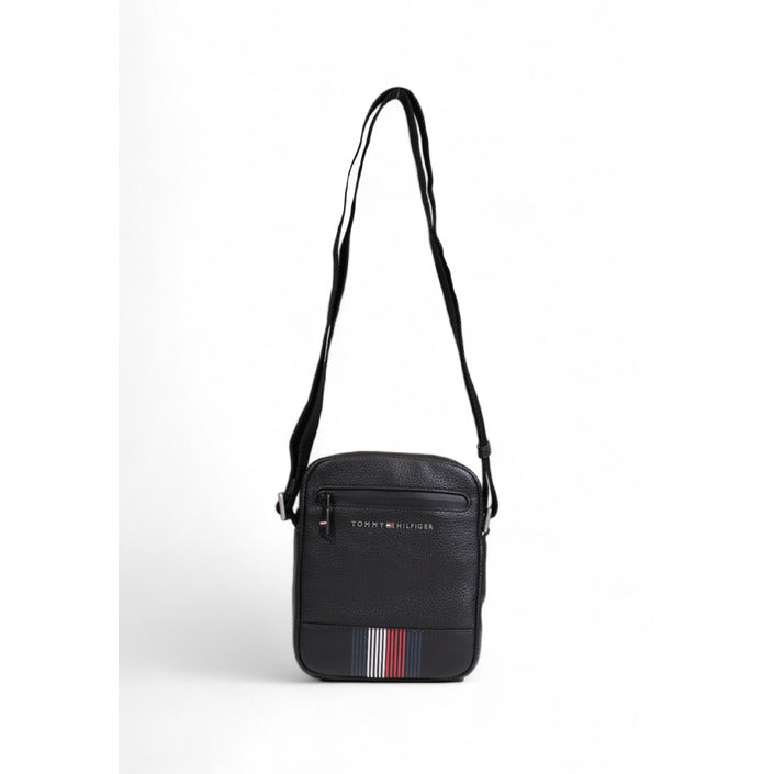 Tommy Hilfiger Logo Unisex Vegan Leather Crossbody Bag