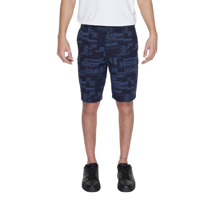Armani Exchange Logo Cotton-Rich Sunmer Shorts