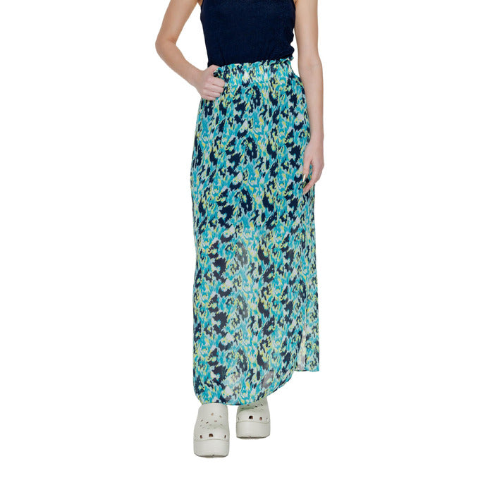 Morgan De Toi Abstract Art Flowy Maxi Skirt