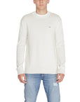 Tommy Hilfiger Jeans 100% Cotton Crewneck Sweater - white/cream