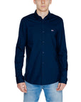Tommy Hilfiger Jeans Logo Short Collar Shirt - blue