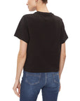 Tommy Hilfiger Logo Cotton-Blend T-Shirt - Black