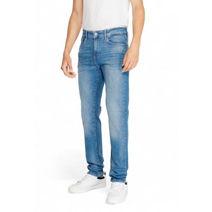 Gas Logo Light Wash Slim Fit Jeans