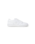 New Balance Logo All White Genuine Leather Sneakers