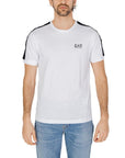 EA7 By Emporio Armani Logo Pure Cotton Athleisure T-Shirt - white